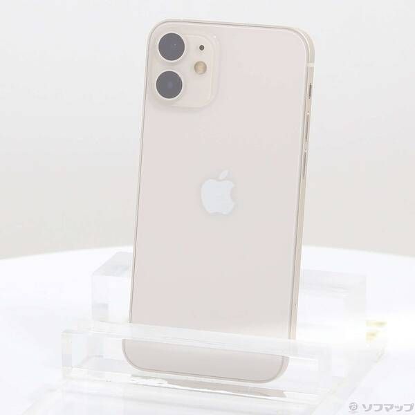 中古品〕 iPhone12 mini 128GB ホワイト MGDM3J／A SIMフリー【348