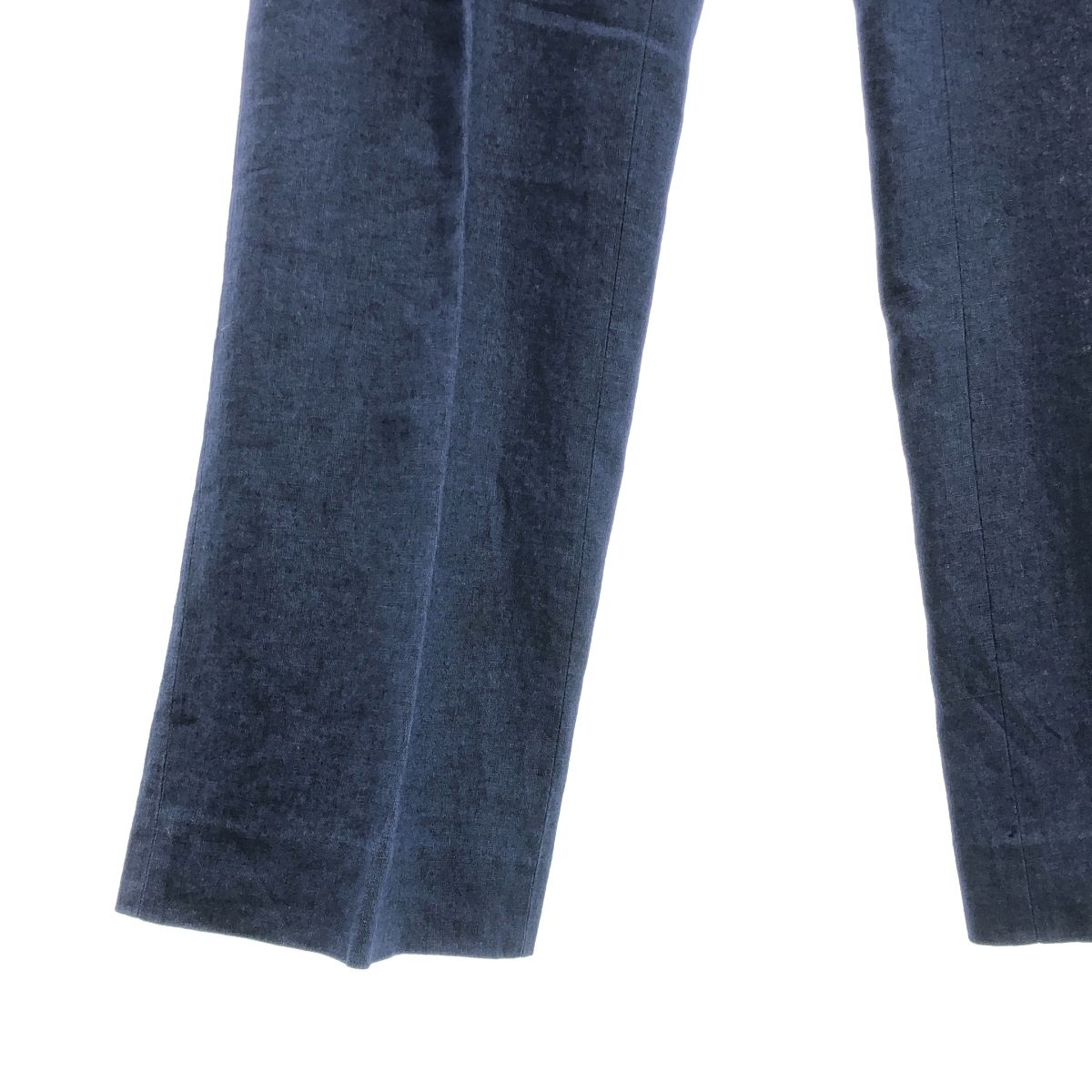 JUN MIKAMI JUN MIKAMI リネン ハイウエスト パンツ ネイビー ハイ  