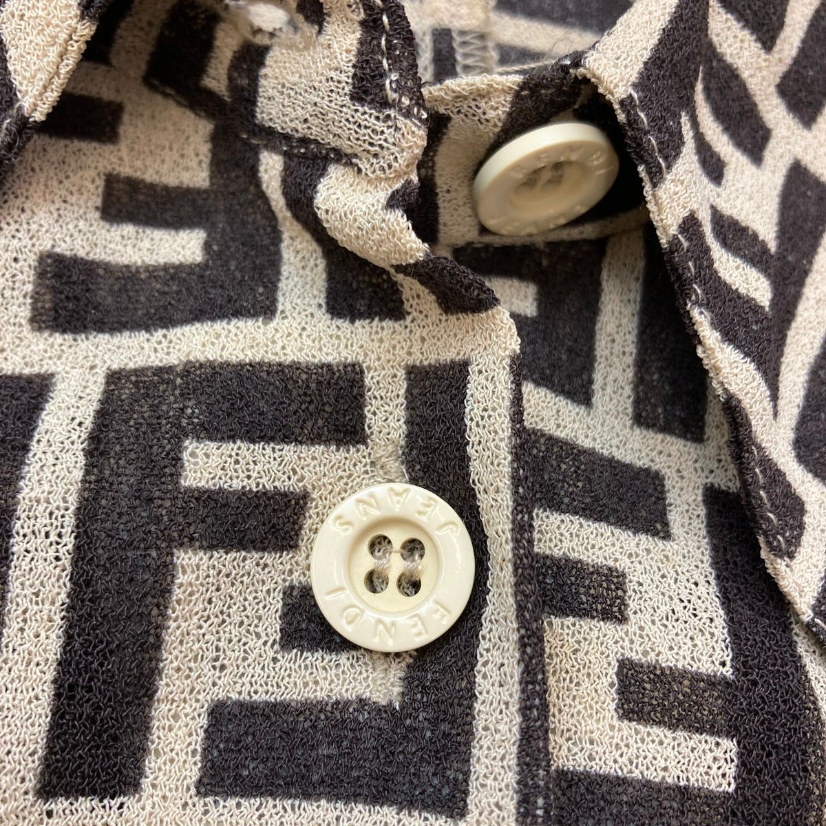 FENDI フェンディ ズッカ シアー シャツ ブラウス 542240 レディース