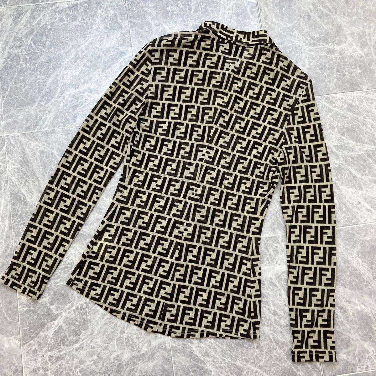 FENDI フェンディ ズッカ シアー シャツ ブラウス 542240 レディース