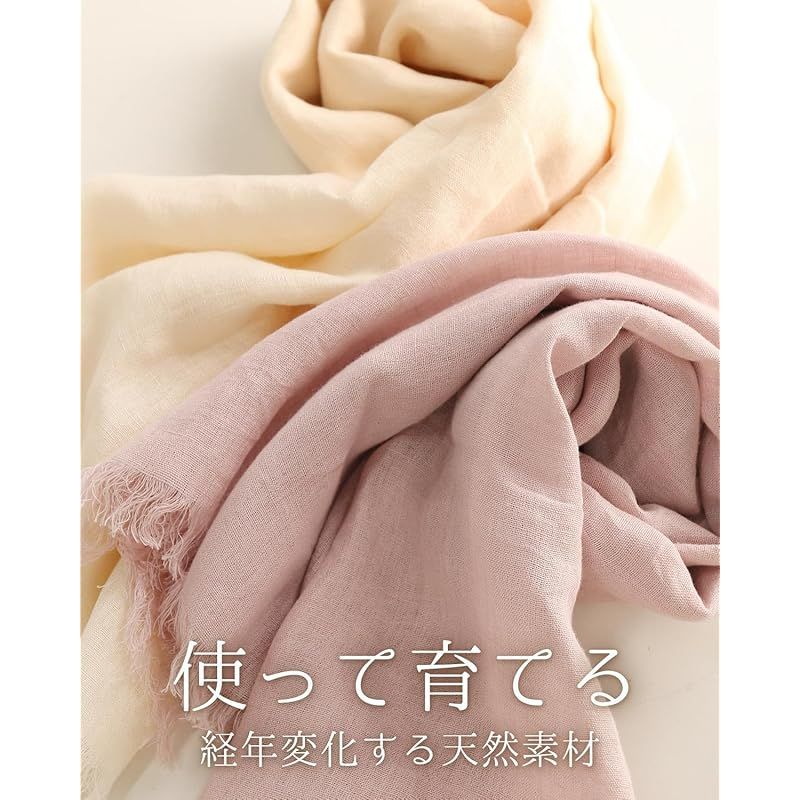  Filomo リネン ストール レディース 大判 UVカット 麻 薄手 紫外線対策 冷房対策 アッシュブラック ファッション雑貨 ベビー キッズ