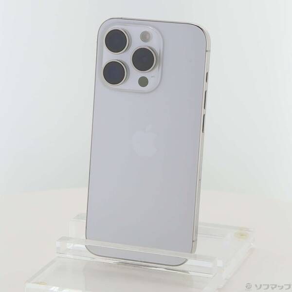 の販売 〔中古品〕 iPhone15 Pro 256GB ホワイトチタニウム MTUD3J／A