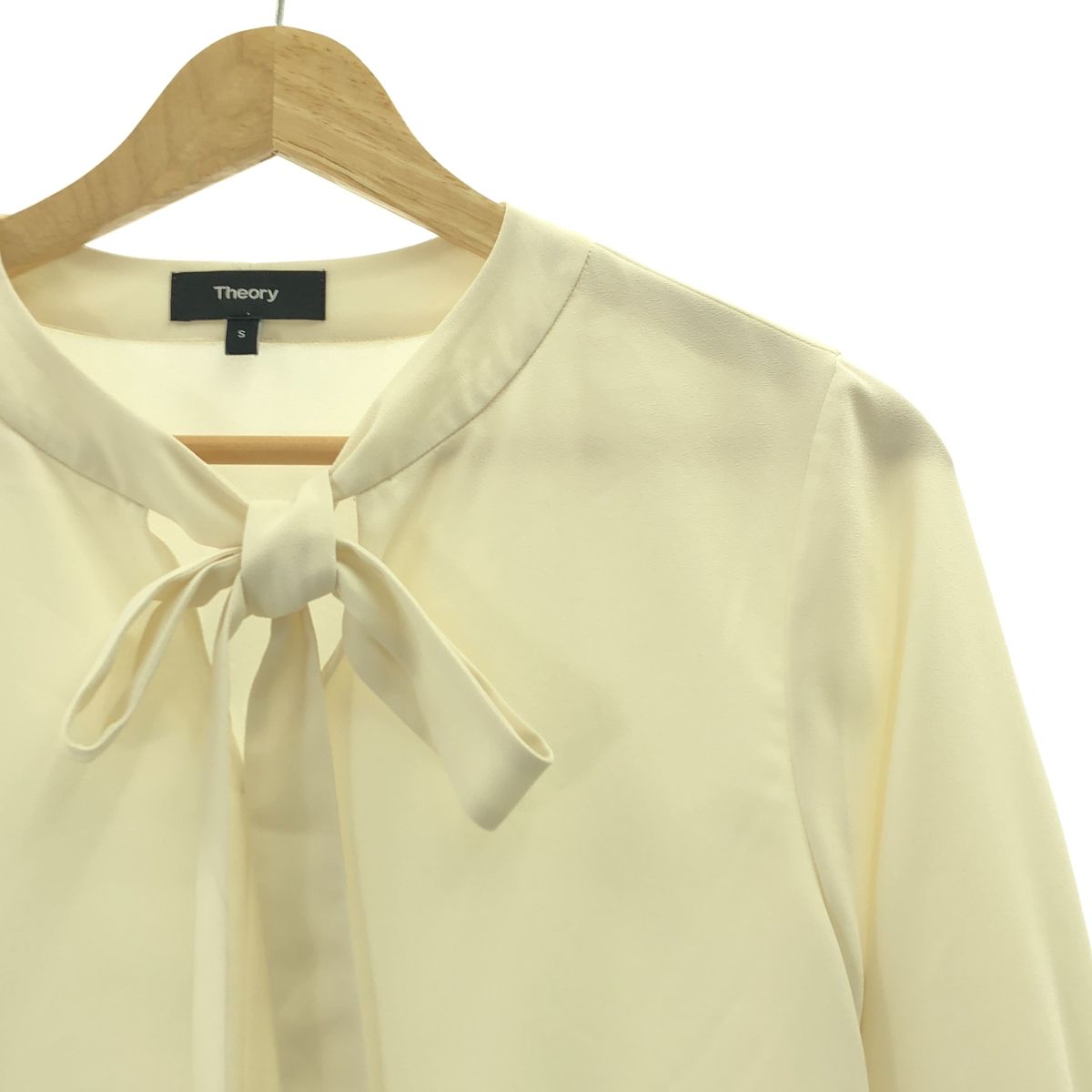 theory / セオリー | ボウタイ リボン ブラウス | S | ホワイト