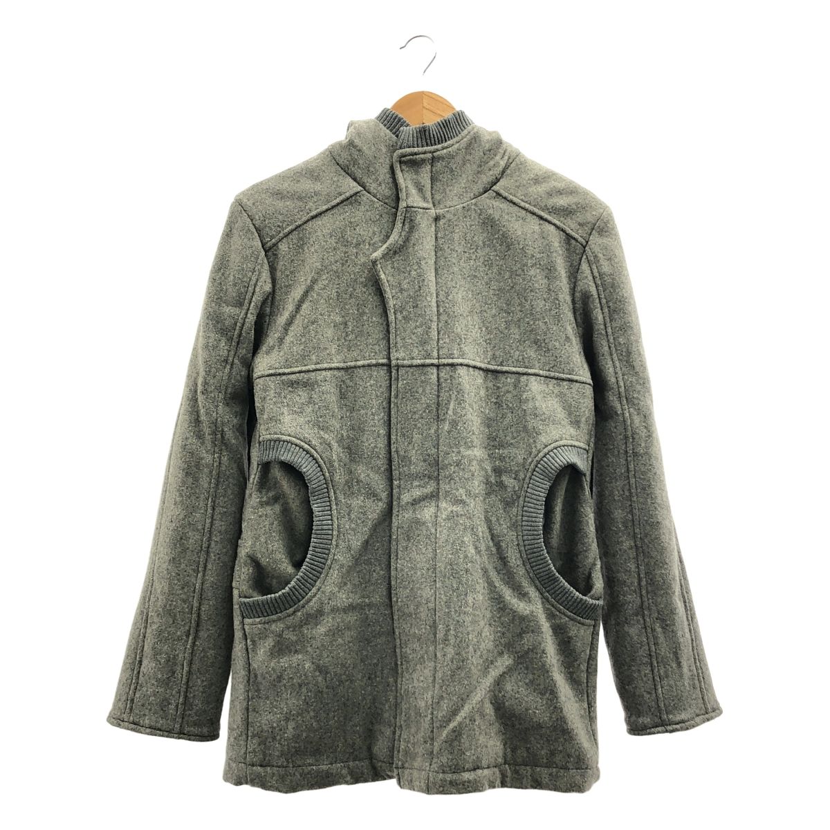 BALENCIAGA / バレンシアガ | ウール フーテッド ボアジャケット | 44