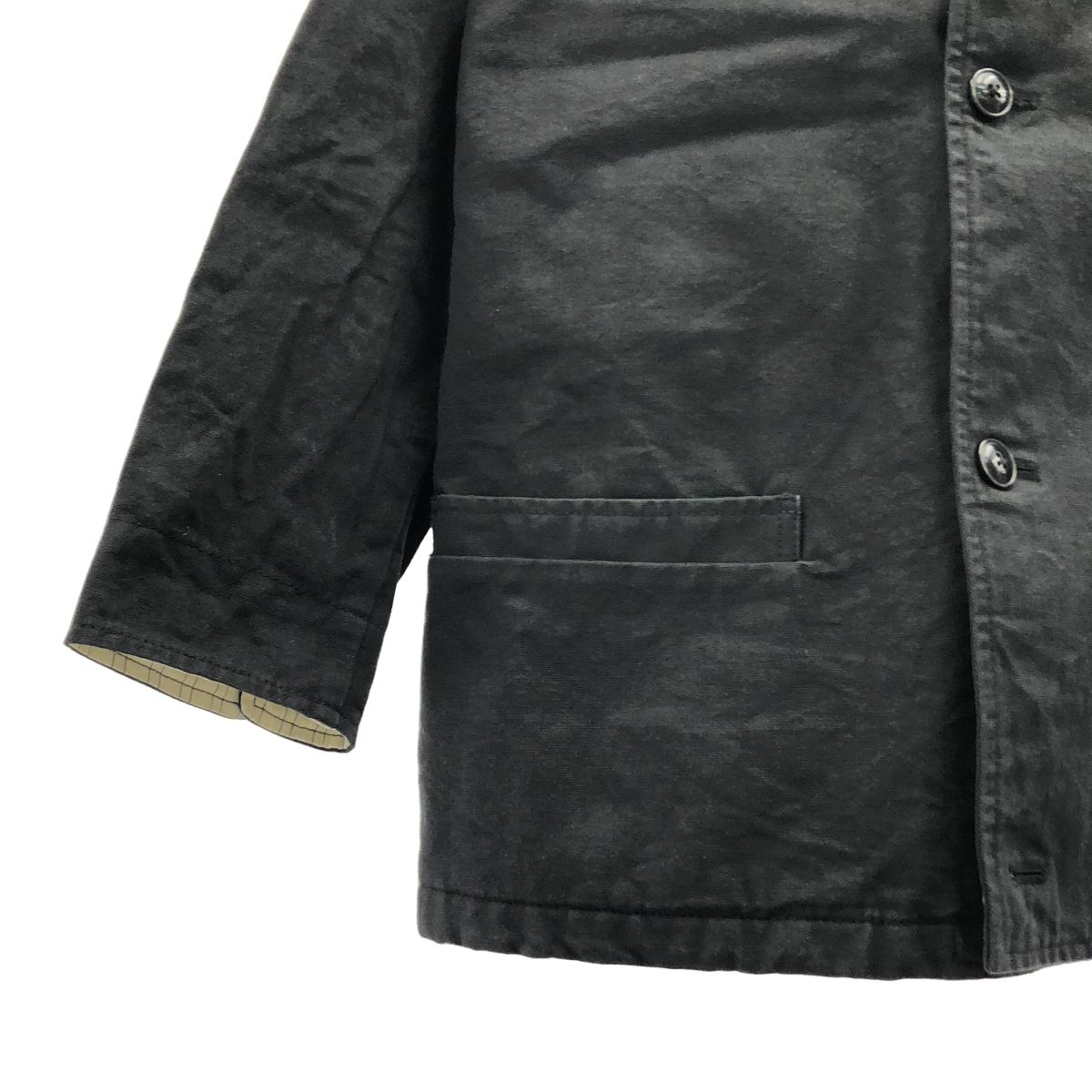 chimala / チマラ | コットン ダブルボタン ジャケット | ブラック
