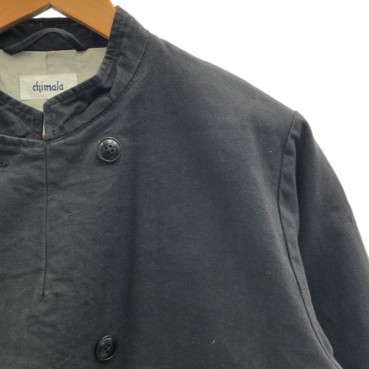 chimala / チマラ | コットン ダブルボタン ジャケット | ブラック