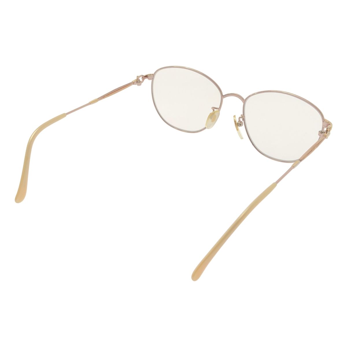 GUCCI グッチ ホースビットモチーフ ウェリントン メタルフレーム メガネ 55 17-135 ゴールド