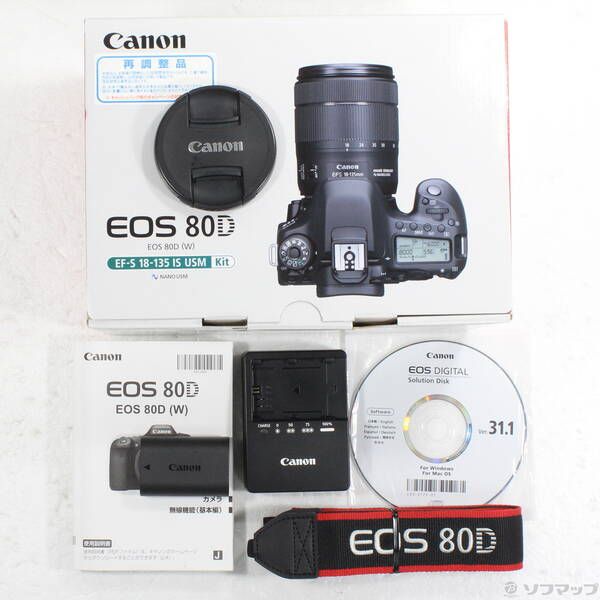 中古品〕 EOS 80D EF-S18-135 IS USM レンズキット【368】 - メルカリ