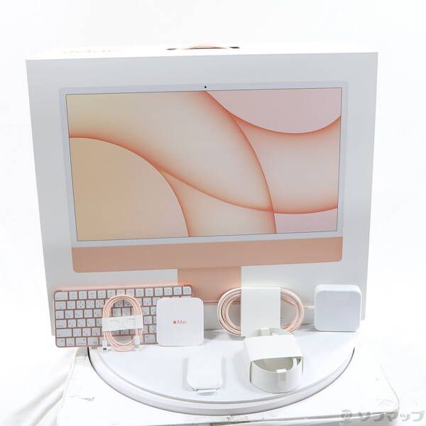  〔 〕 iMac 24 inch Mid 2021 Z 133 Apple M 1 8コアCPU_8コアGPU 8 GB オレンジ 〔macOS Big Sur v 11〕 262 Macデスクトップ デスクトップPC