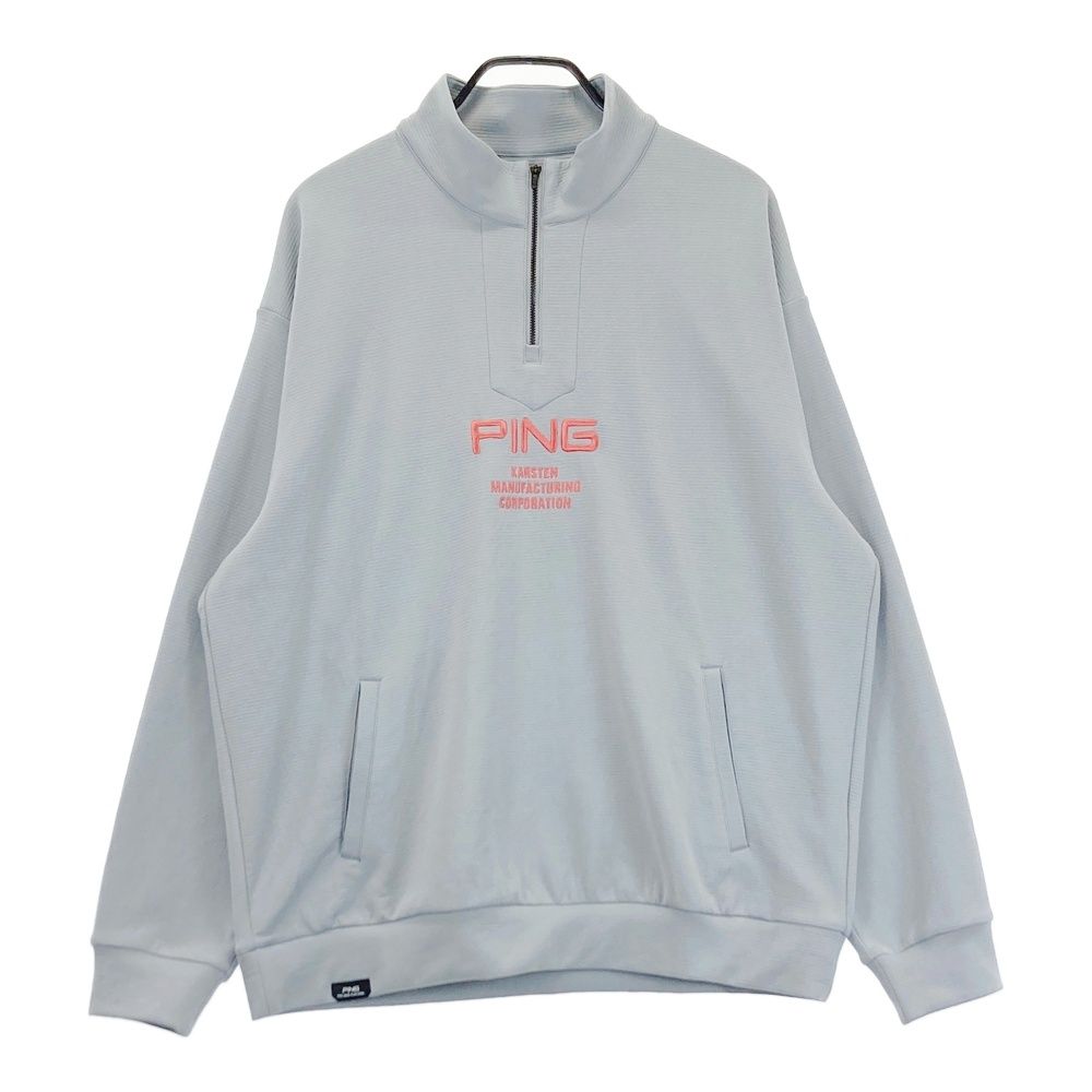 サイズ：3L PING ピン 2025年モデル スウェットパーカー グレー系 [240101575072] ゴルフウェア メンズ ストスト