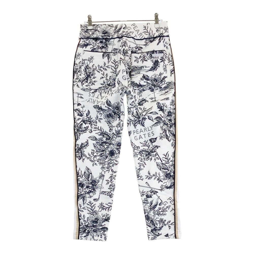 サイズ：0 PEARLY GATES パーリーゲイツ ストレッチパンツ 花柄