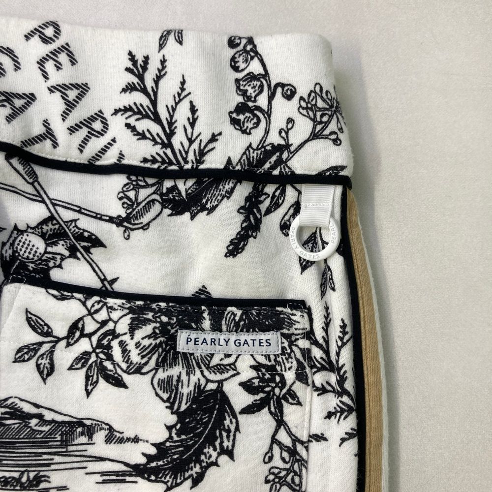 サイズ：0 PEARLY GATES パーリーゲイツ ストレッチパンツ 花柄
