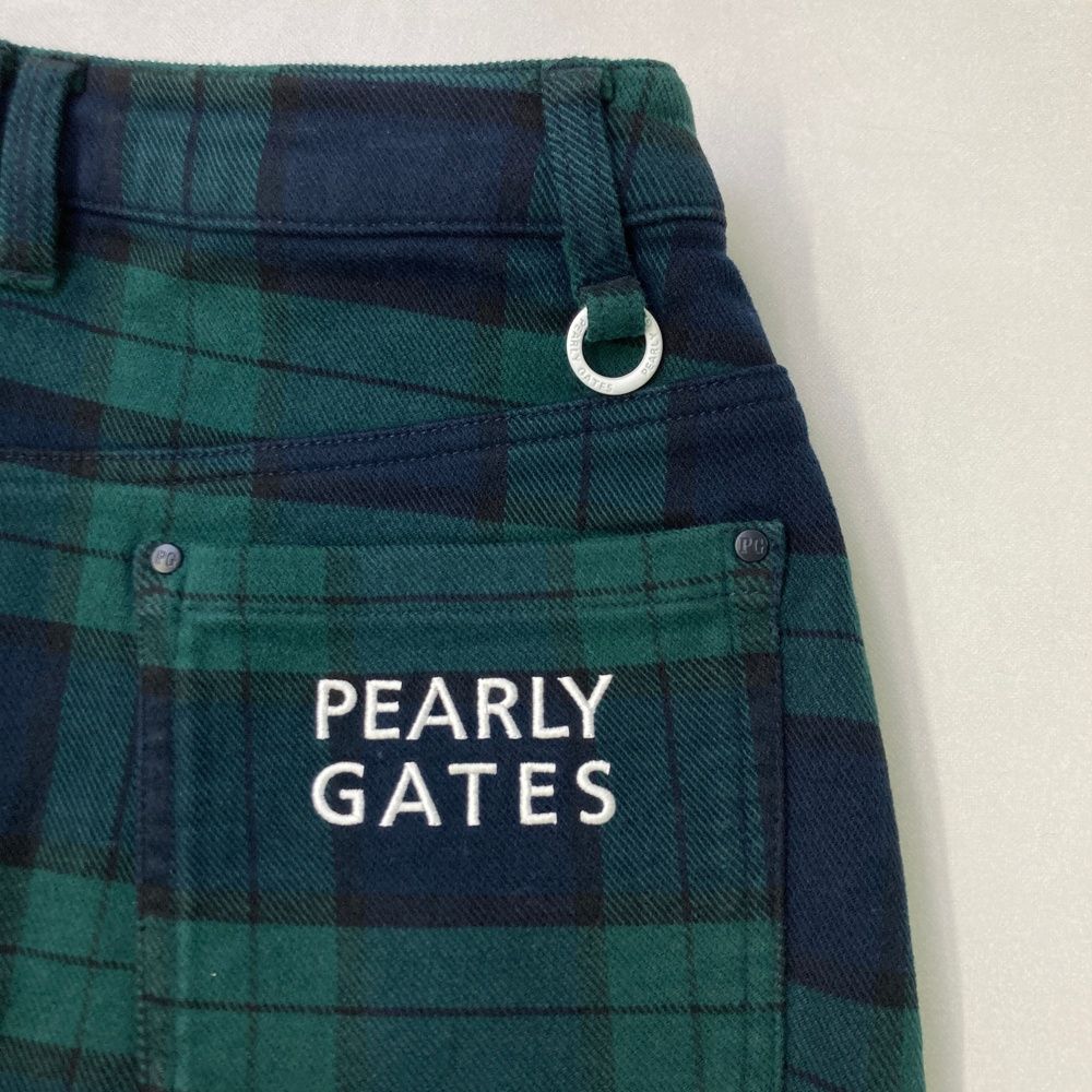サイズ：0 PEARLY GATES パーリーゲイツ ロゴ刺繍 ストレッチスカート