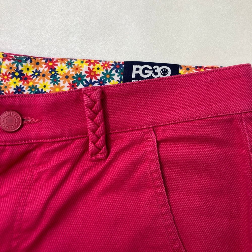 サイズ：4 PEARLY GATES パーリーゲイツ 30周年 ストレッチパンツ ロゴ