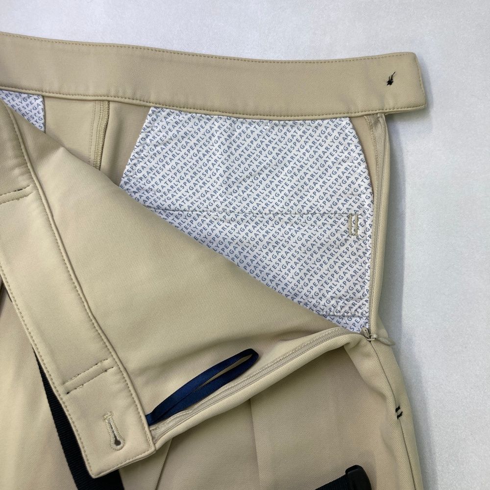 サイズ：1 PEARLY GATES パーリーゲイツ スカート ロゴ刺繍 ベージュ系