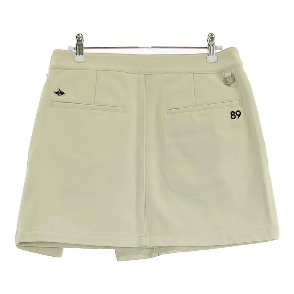 サイズ：1 PEARLY GATES パーリーゲイツ スカート ロゴ刺繍 ベージュ系