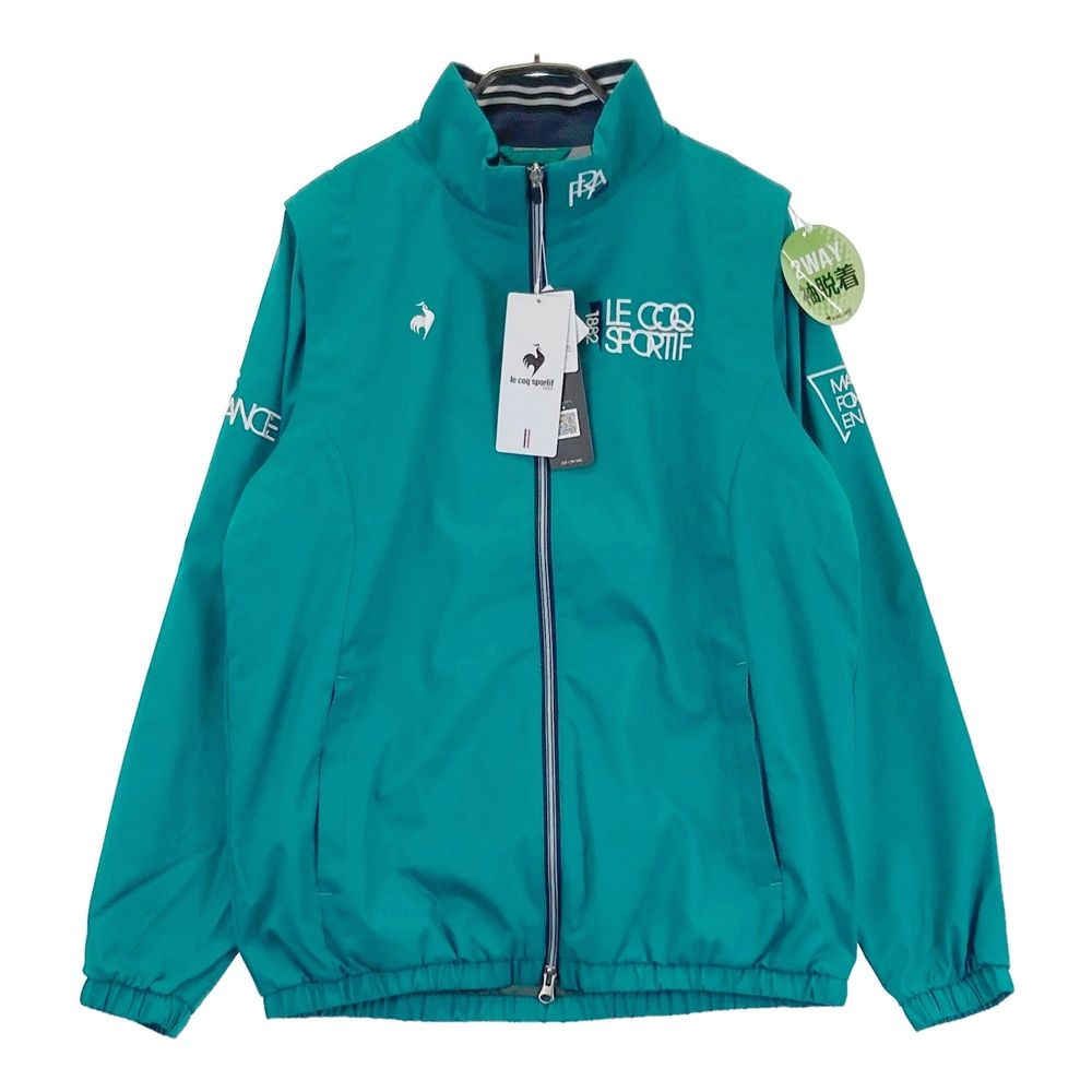サイズ M LE COQ GOLF ルコックゴルフ モデル 2 WAY ジップジャケット グリーン系 ゴルフウェア メンズ ストスト