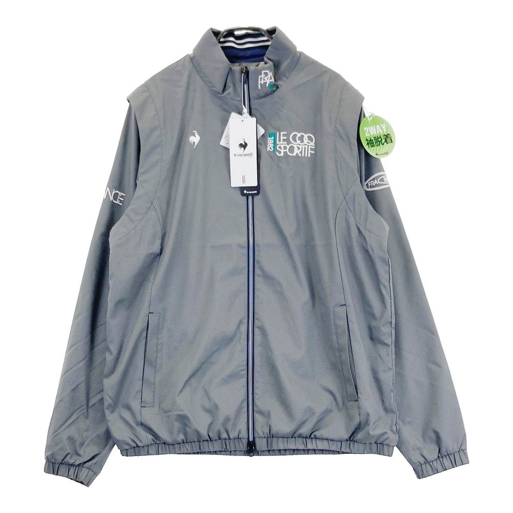 サイズ LL LE COQ GOLF ルコックゴルフ モデル 2 WAY ジップジャケット グレー系 ゴルフウェア メンズ ストスト