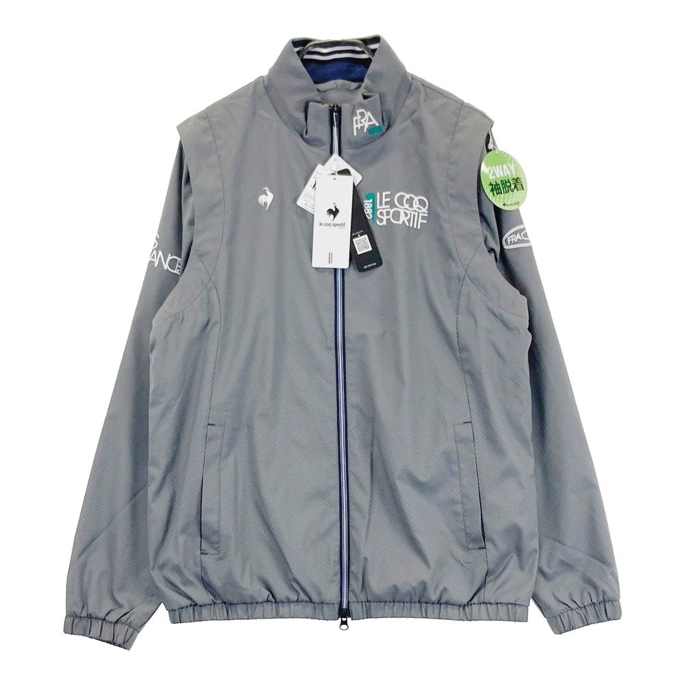 サイズ L LE COQ GOLF ルコックゴルフ モデル 2 WAY ジップジャケット グレー系 ゴルフウェア メンズ ストスト