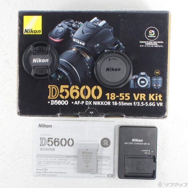 中古品〕 NIKON D5600 18-55 VR レンズキット ブラック【269】 - メルカリ