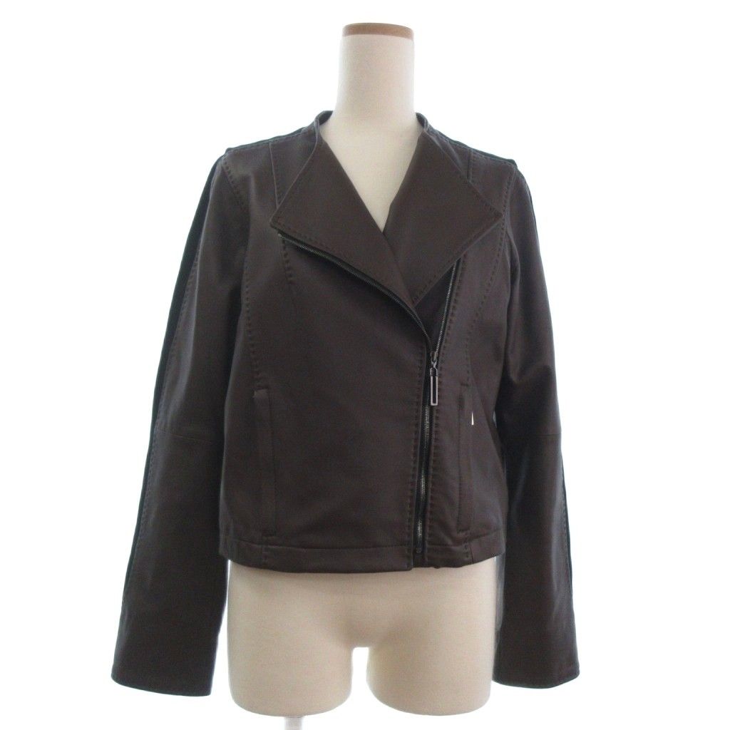 ヒロココシノ HIROKO KOSHINO 美品 ソフトライダースジャケット 長袖