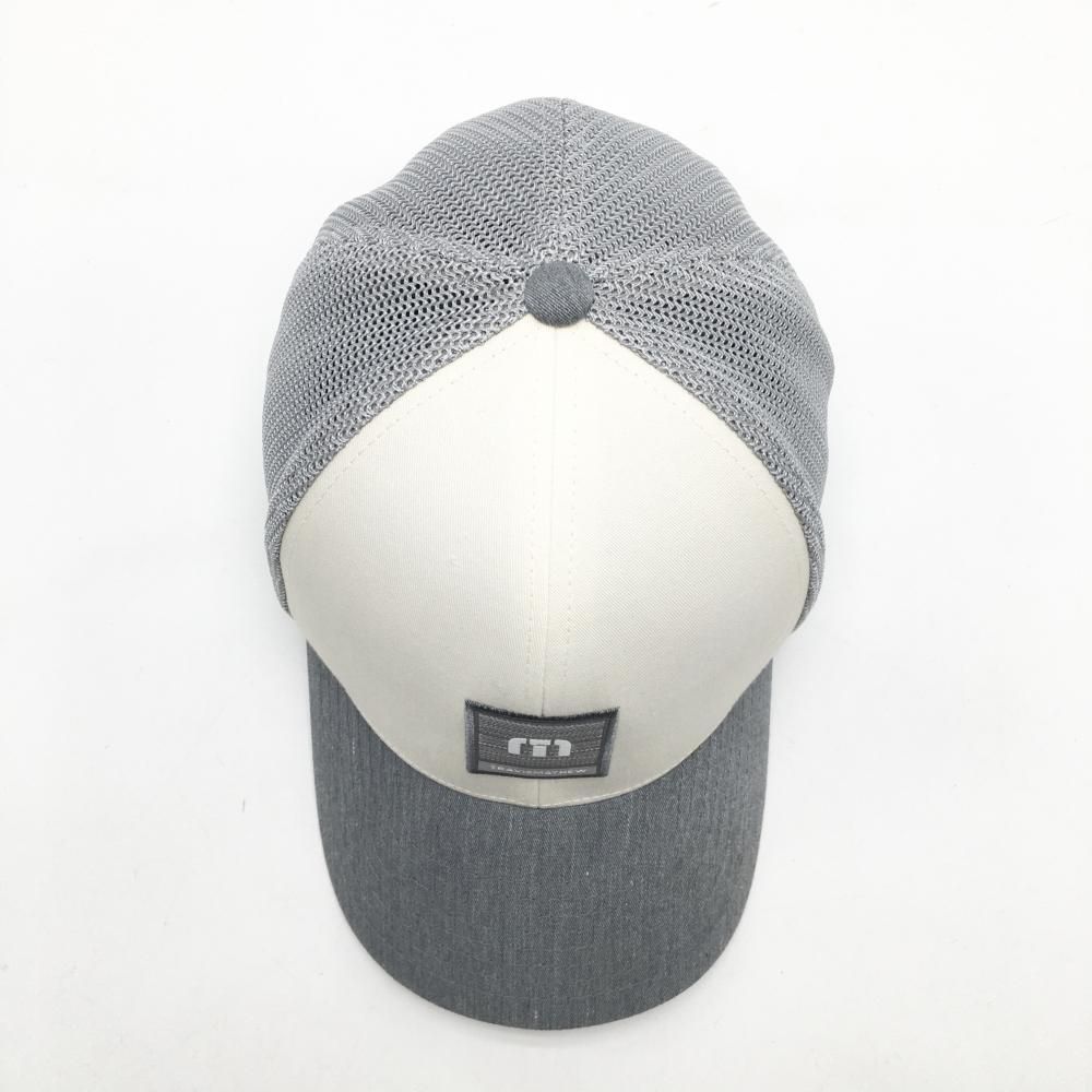 美品】トラヴィスマシュー メッシュキャップ グレー×白 ロゴ 内側糸