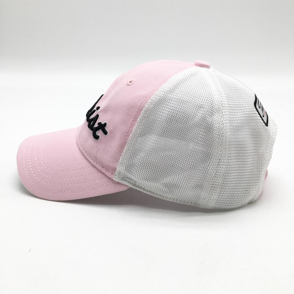美品】タイトリスト キャップ ピンク×黒 立体ロゴ刺しゅう ゴルフ