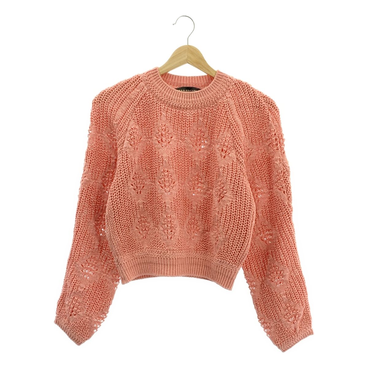 PHOTOCOPIEU フォトコピュー MORGAN CROCHET SWEATER クルーネック トップス TU ピンク レディース