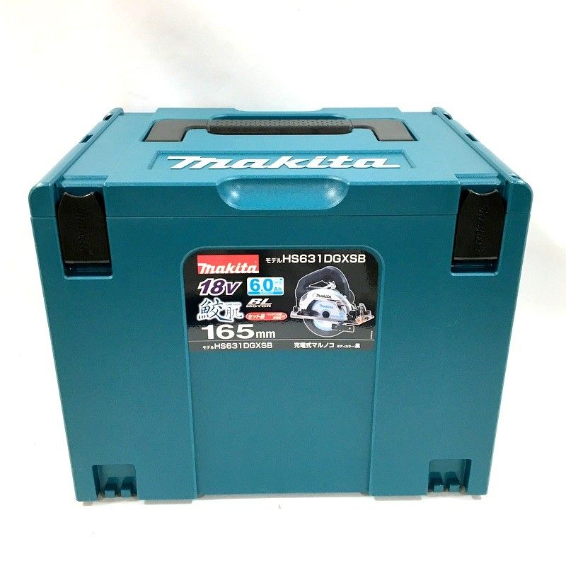 makita マキタ 165 mm 充電式マルノコ 鮫肌チップソー付き 18 V 6.0 Ah フルセット 丸のこ ブラック DW 3698