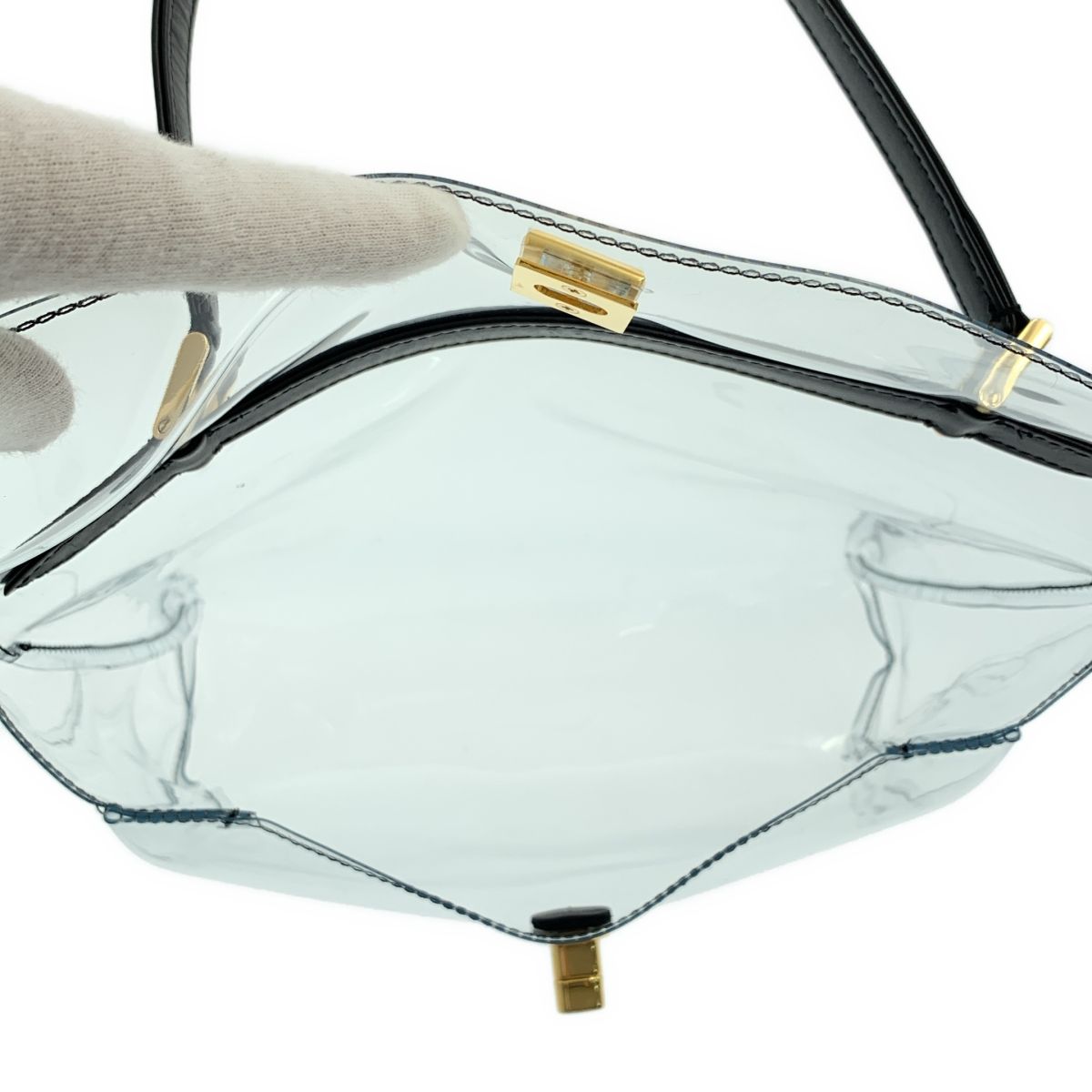 マニマリス　クリアハンドバッグ 美品】 Manimaris / マニマリス | Souple clear bag クリア