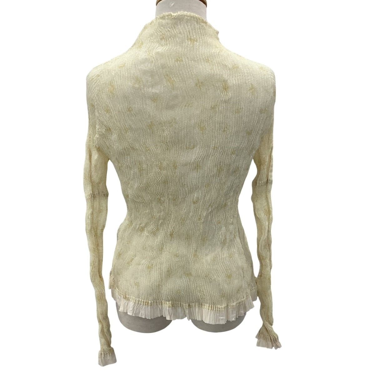 ISSEY MIYAKE FETE レディース 波プリーツ SIZE 2 IF44FJ734 イエロー