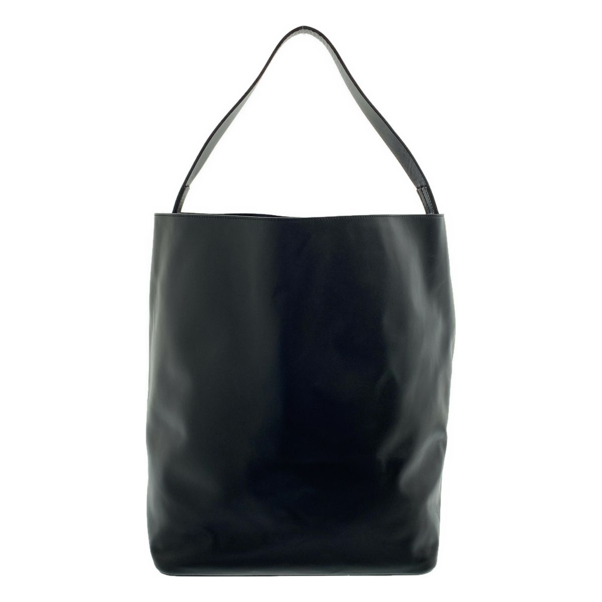 AURALEE オーラリー 2025 SS × AETA アエタ コラボ LEATHER BIG SHOULDER BAG レザー ビッグ ショルダーバッグ ユニセックス ブラック メンズ