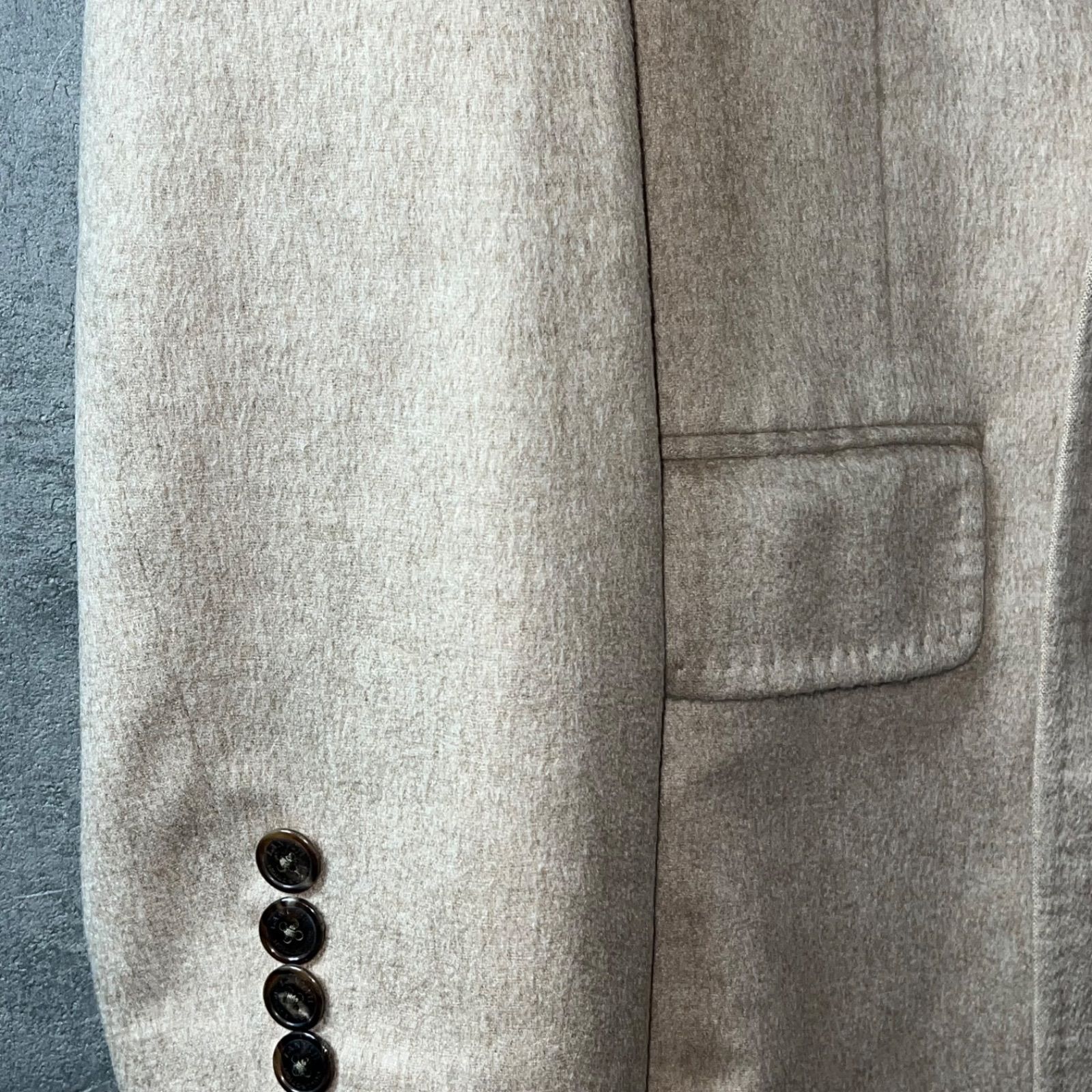 未使用級美品【LANVIN COLLECTION】上質なカシミヤ100% ダブル