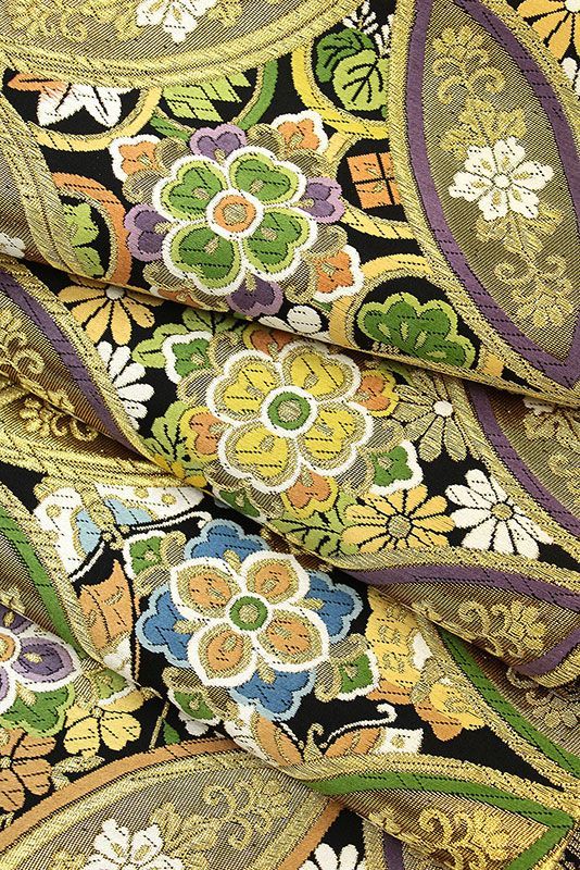 正倉院七宝華文豪華織特撰振袖用袋帯