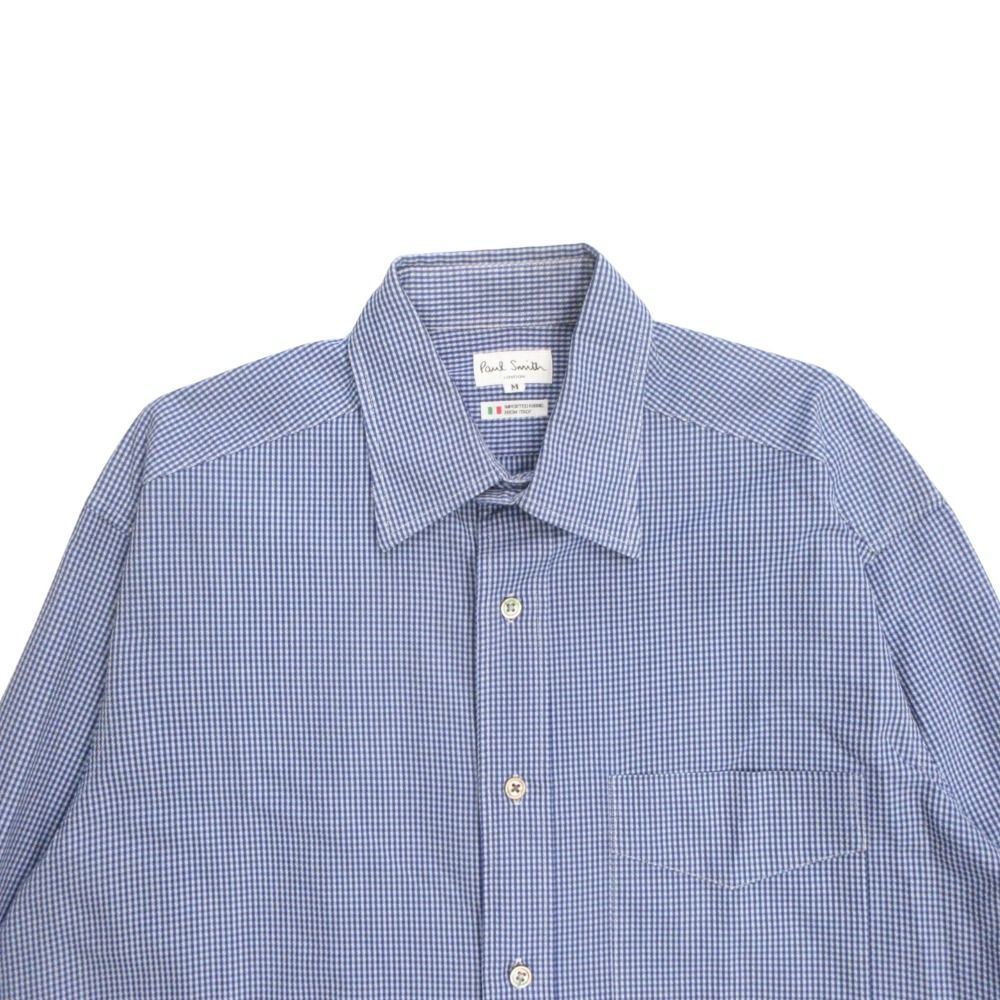 美品 PAUL SMITH ポールスミス シャツ カットソー 長袖 サイズM 青
