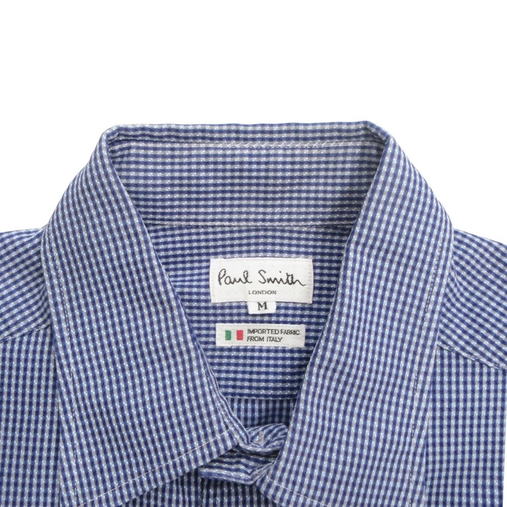 美品 PAUL SMITH ポールスミス シャツ カットソー 長袖 サイズM 青