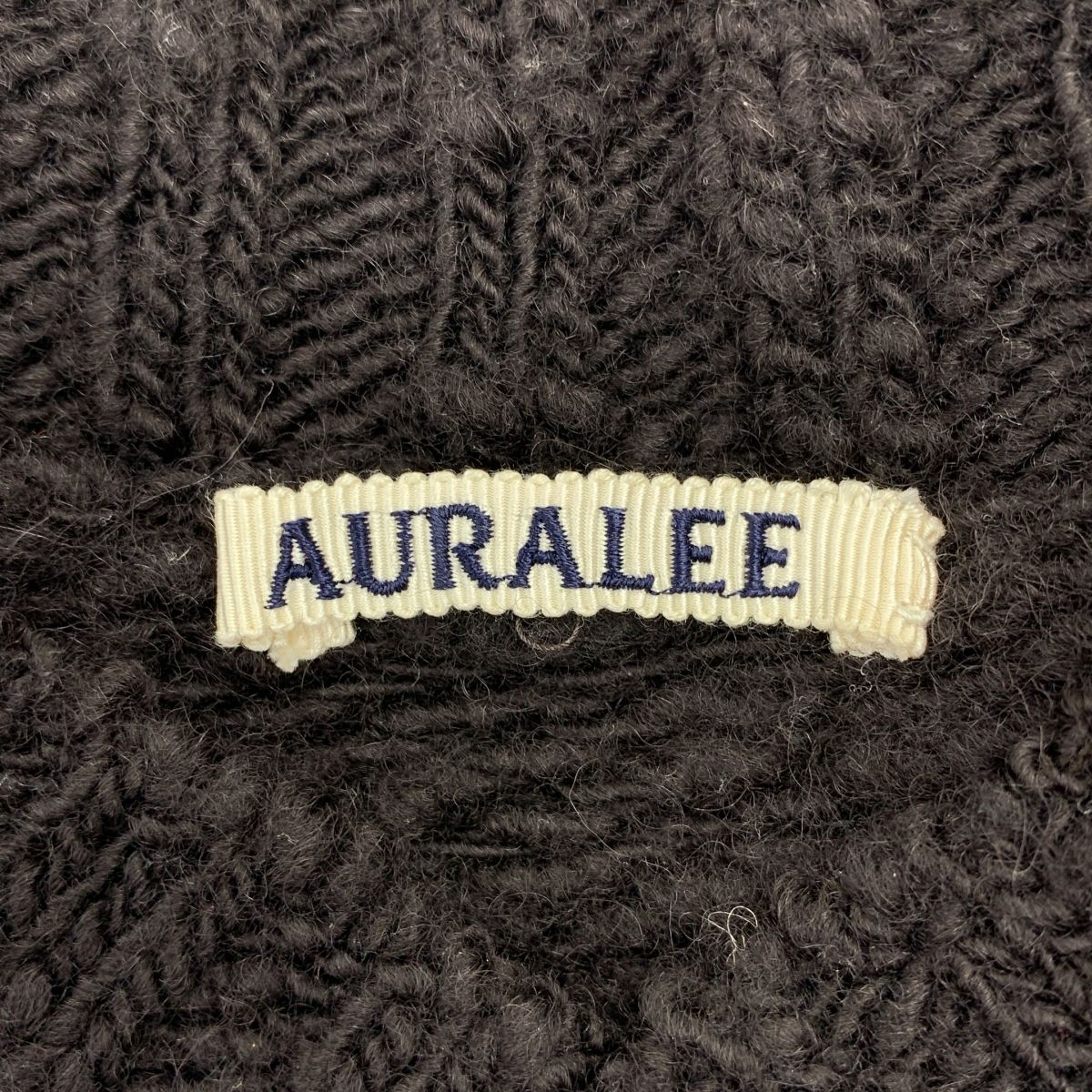 AURALEE / オーラリー | WOOL SLUB KNIT V-NECK P/O ウールスラブ V 