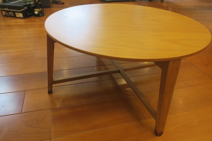 藤栄 ポニートラウンドセンターテーブル ×330
