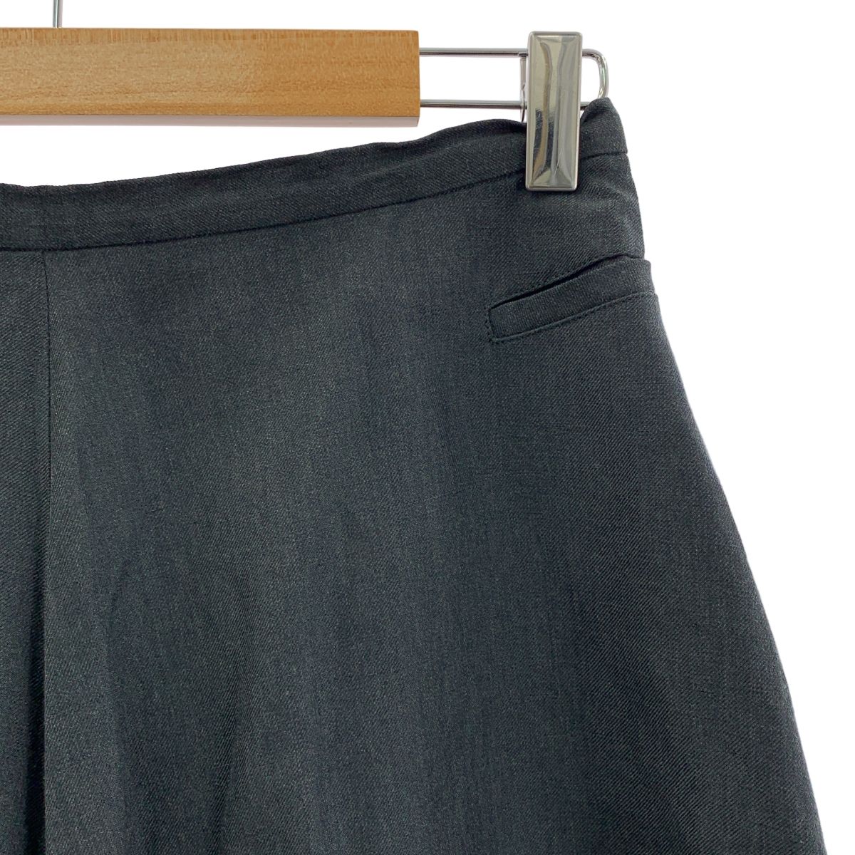 Lisette / リゼッタ | ウール リネン フレアスカート | 38 | ブラック