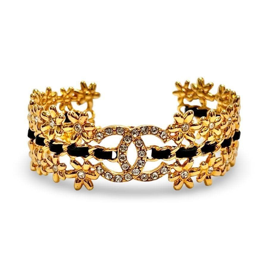 CHANEL シャネル ココマーク メティエダール バングル CC フラワー