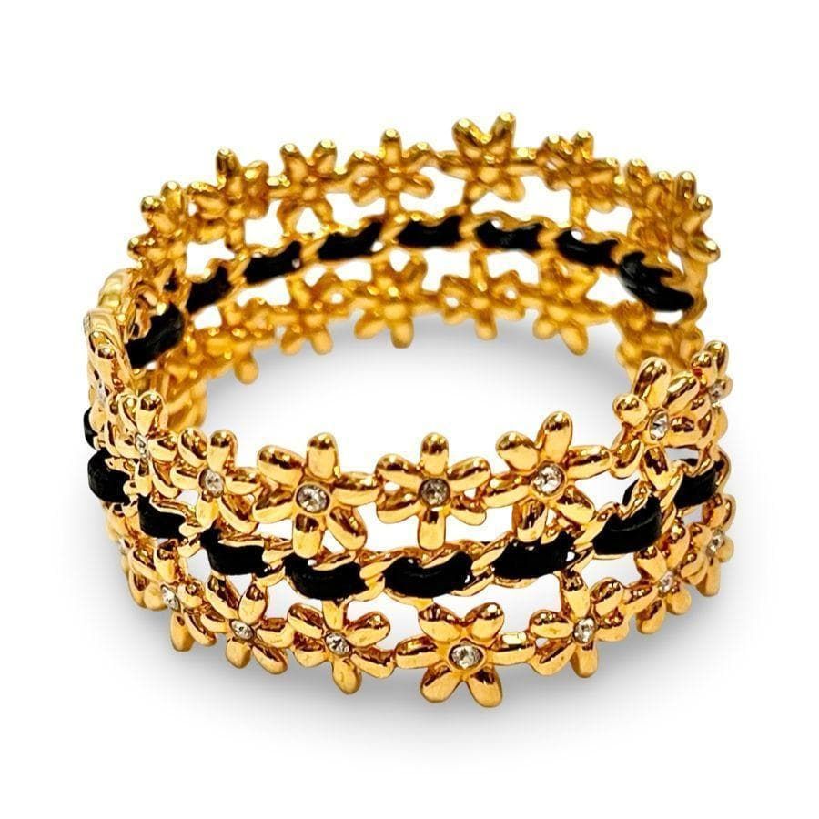 CHANEL シャネル ココマーク メティエダール バングル CC フラワー