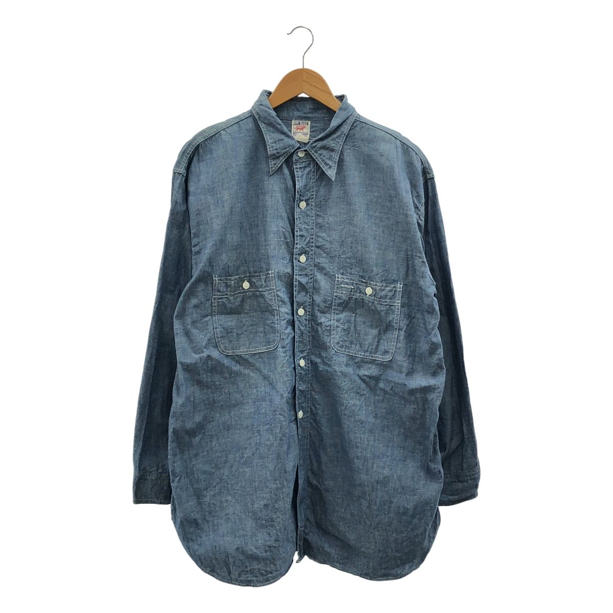 VINTAGE ヴィンテージ古着 1950 s J.C.PENNEY OX HIDE シャンブレー シャツ インディゴ メンズ