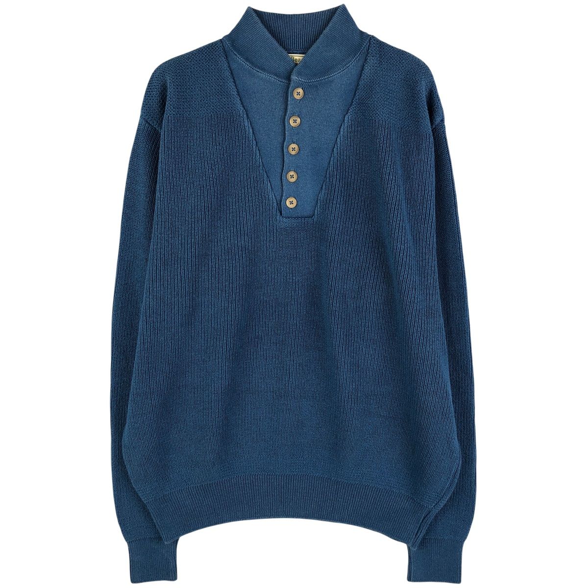 古着 80~90年代 エルエルビーン L.L.Bean コットンニットハーフボタン