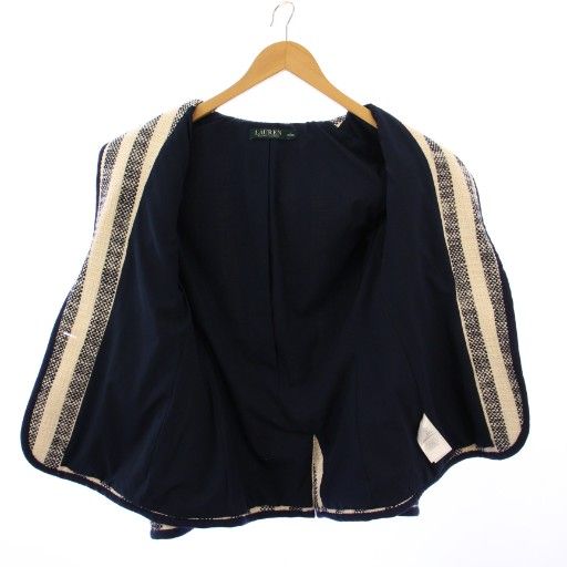 ラルフローレン　ストライプ柄ツイードテーラードジャケット 専用になりました ローレンラルフローレン LAUREN RALPH LAUREN テーラードジャケット