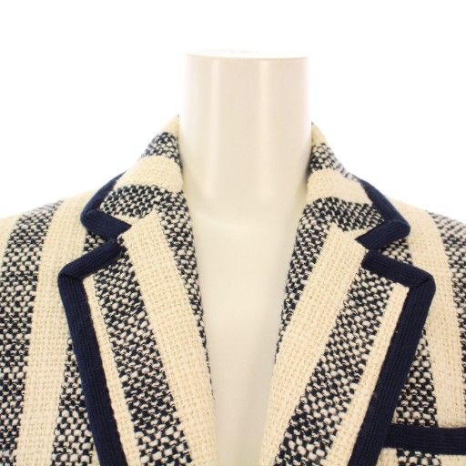 ラルフローレン　ストライプ柄ツイードテーラードジャケット 専用になりました ローレンラルフローレン LAUREN RALPH LAUREN テーラードジャケット