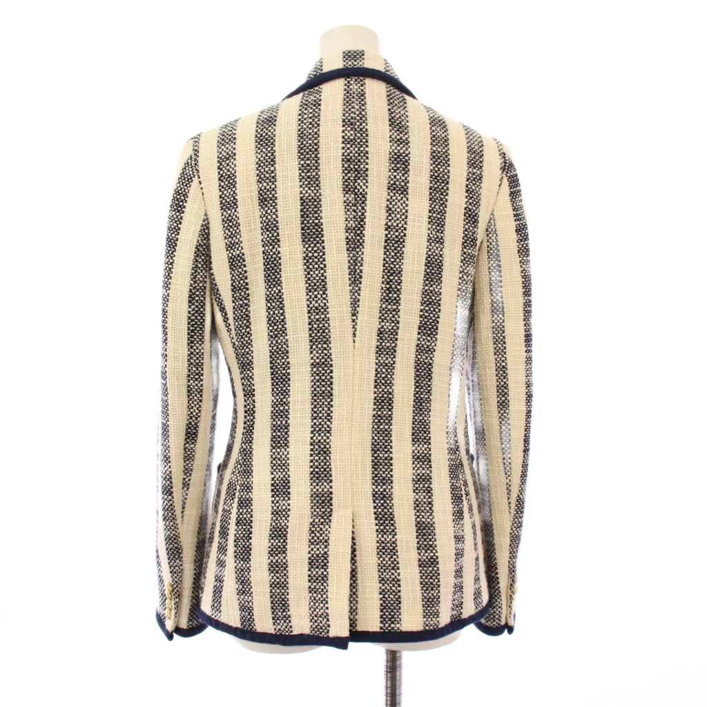 ラルフローレン　ストライプ柄ツイードテーラードジャケット 専用になりました ローレンラルフローレン LAUREN RALPH LAUREN テーラードジャケット