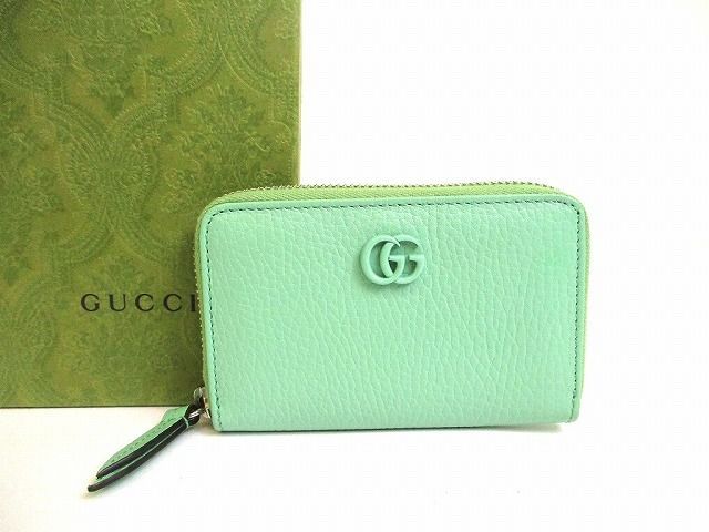 【未使用に近い】 GUCCI グッチ コインケース 小銭入れ GG マーモント グッチ GUCCI GG マーモント レザー 小銭入れ コインパース コイン