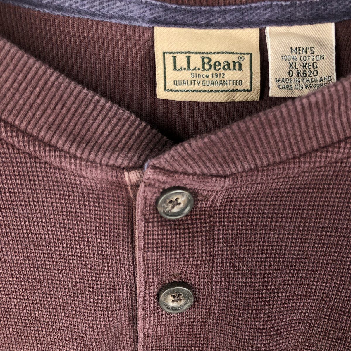 古着 90~00年代 エルエルビーン L.L.Bean ヘンリーネック サーマルロン