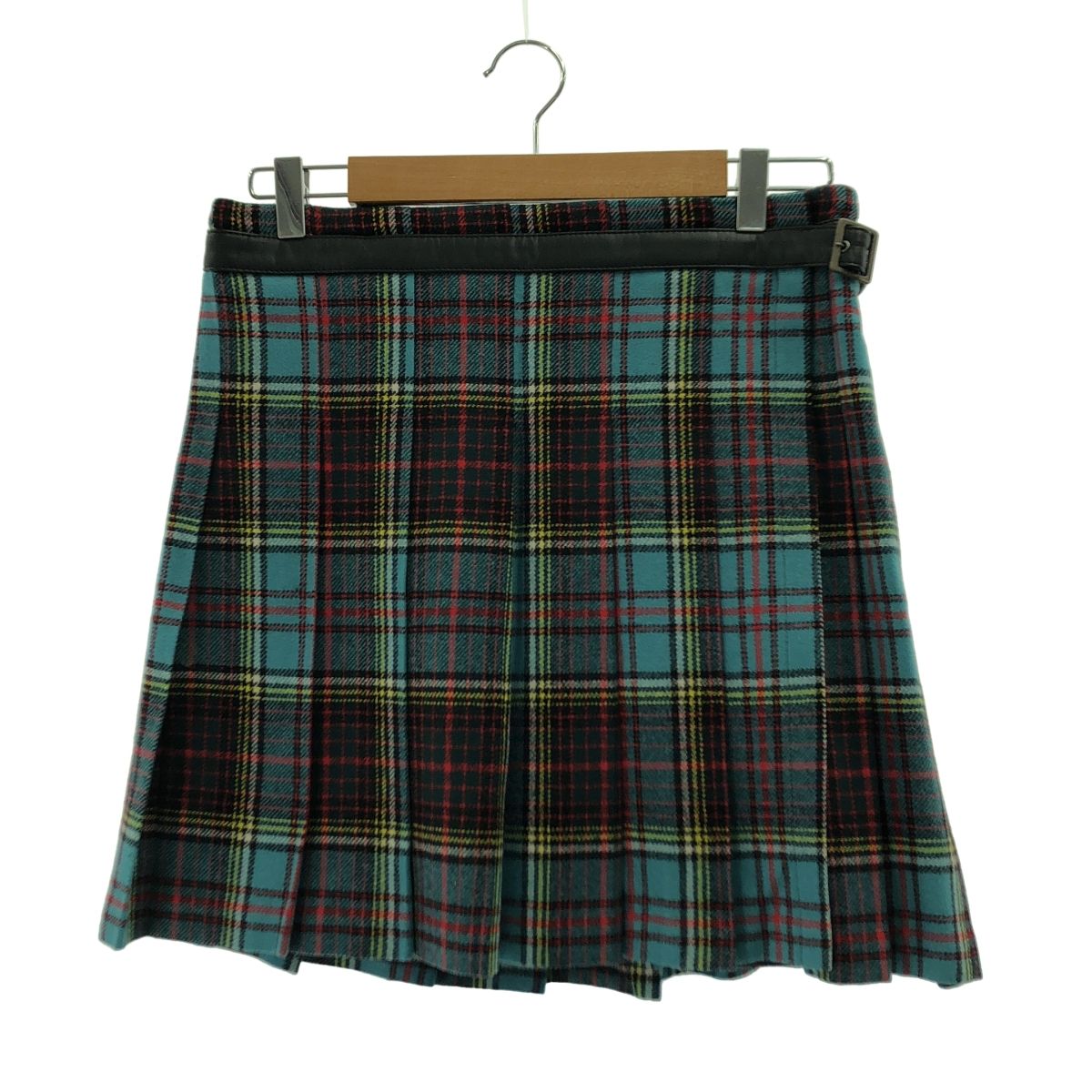 JUNYA COMME des GARCONS ジュンヤワタナベ 2017 AW アジャスター プリーツ スカート S ブルー レディース