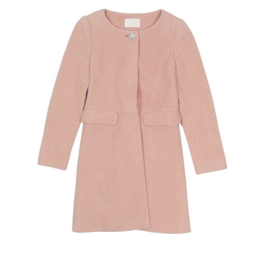 美品 AVENIRETOILE アベニールエトワール メルトン ウール ノーカラー